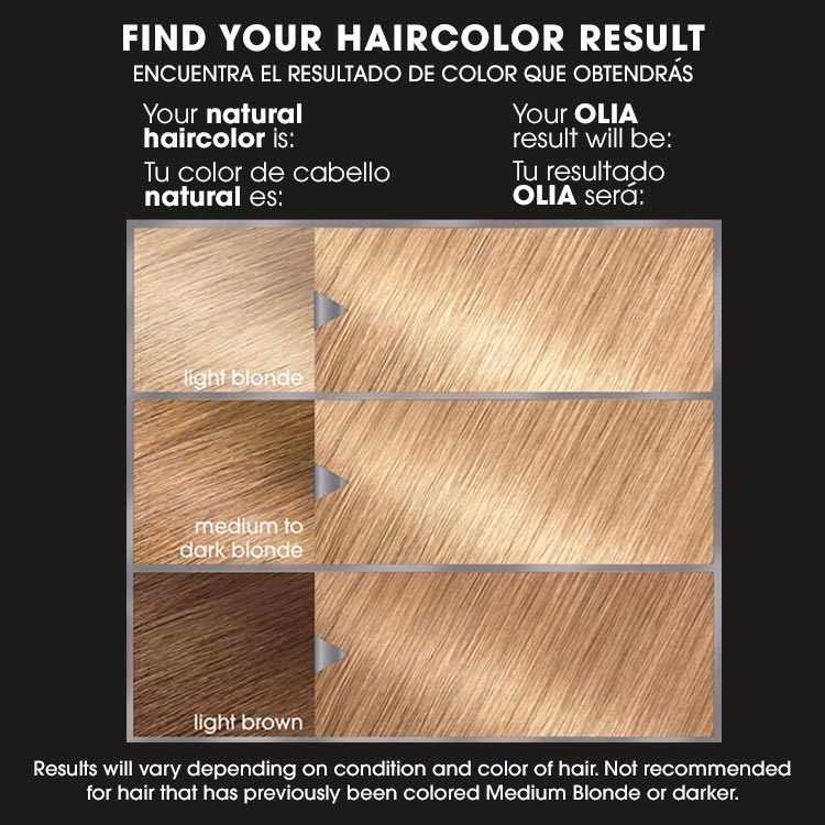 Olia 8 1/2.03 medium pearl blonde before after swatch
